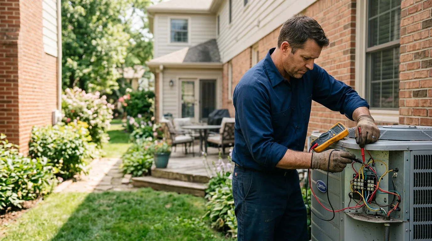HVAC technician working near Sanger, CA